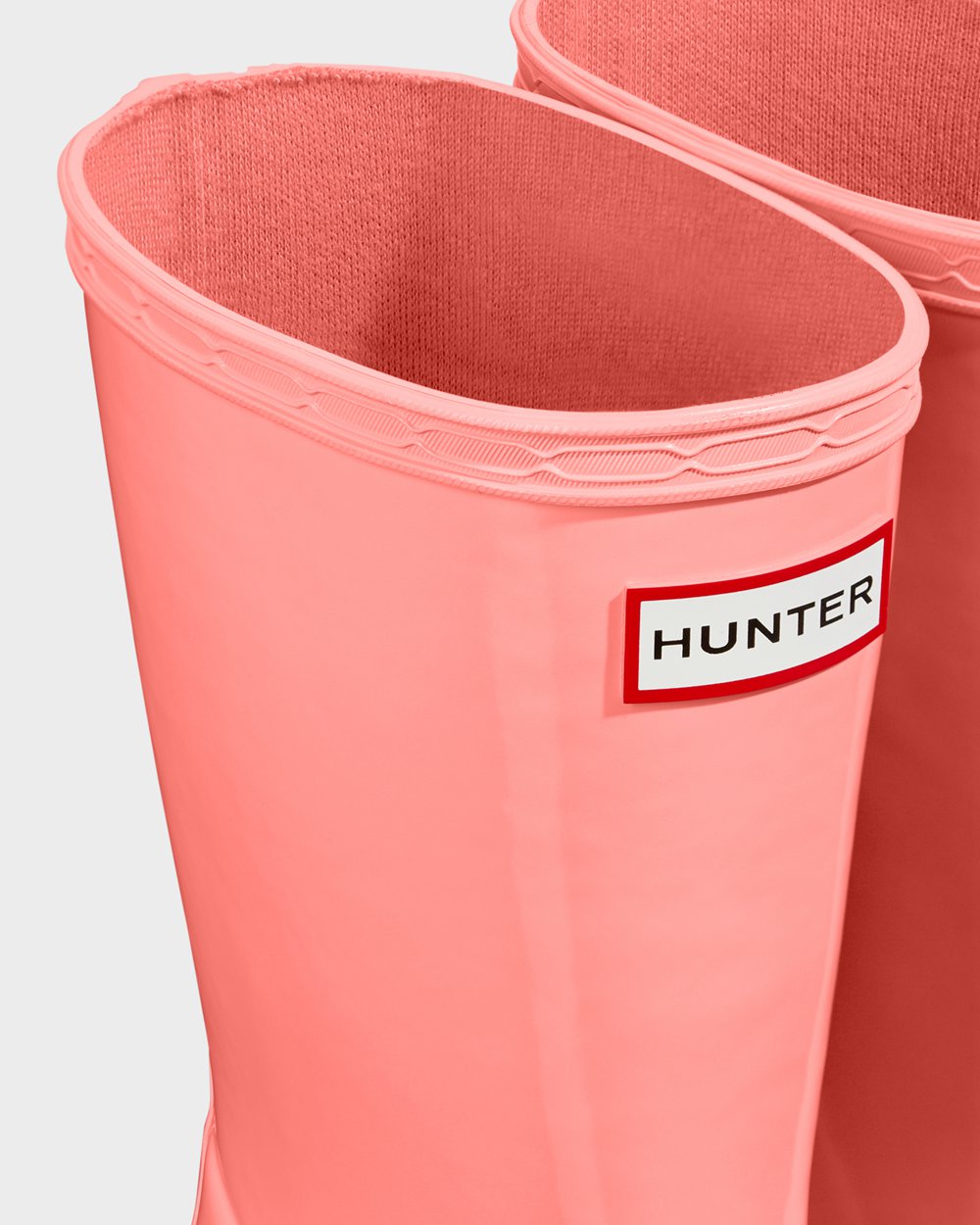 Kids Hunter Original First Classic Gloss - Rain Boots Pink - 1098-AFQNT